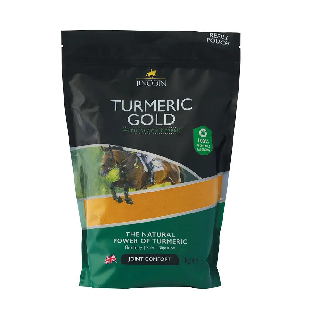 Boomerang Equestrian - Lincoln Turmeric Gold Refill Pouch