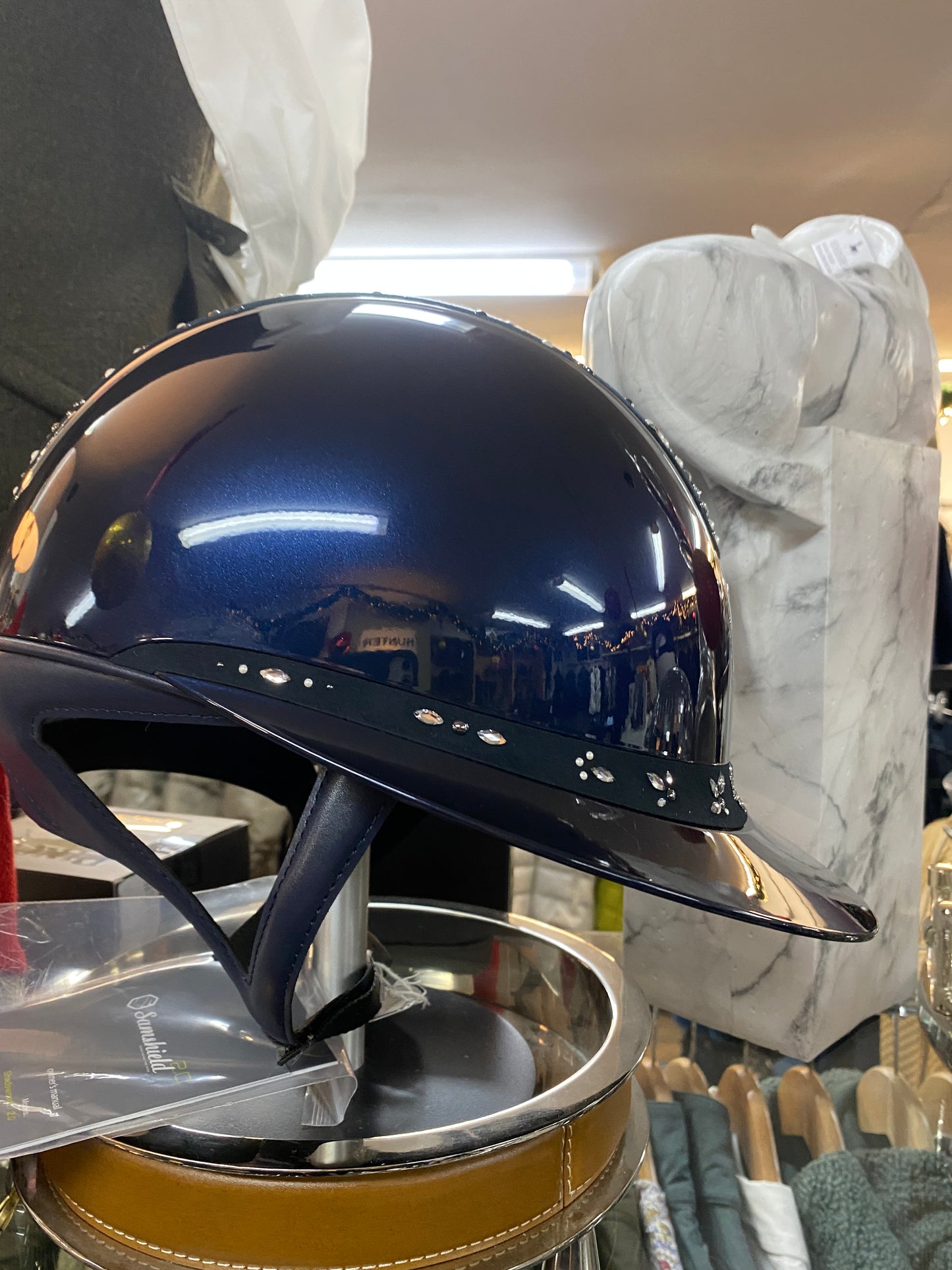 Samshield Miss Shield V2 2.0 Gloss Navy Helmet Pearl Drop