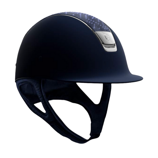 Samshield Custom | 2.0 Shadowmatt With Silver Chrome | Aztec Navy