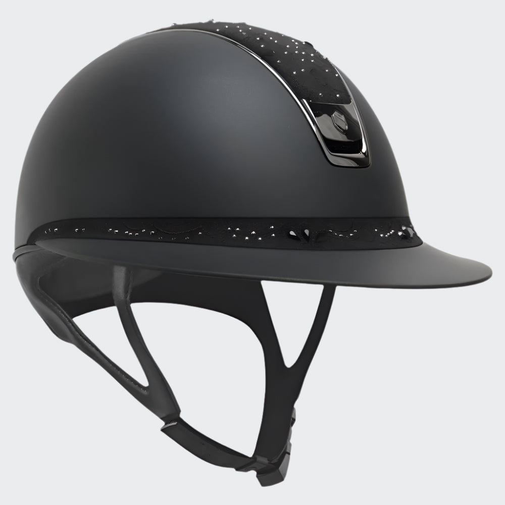 Samshield Custom | Miss 2.0 Shadowmatt Crystal Bloom Top & Frontal Band | Black