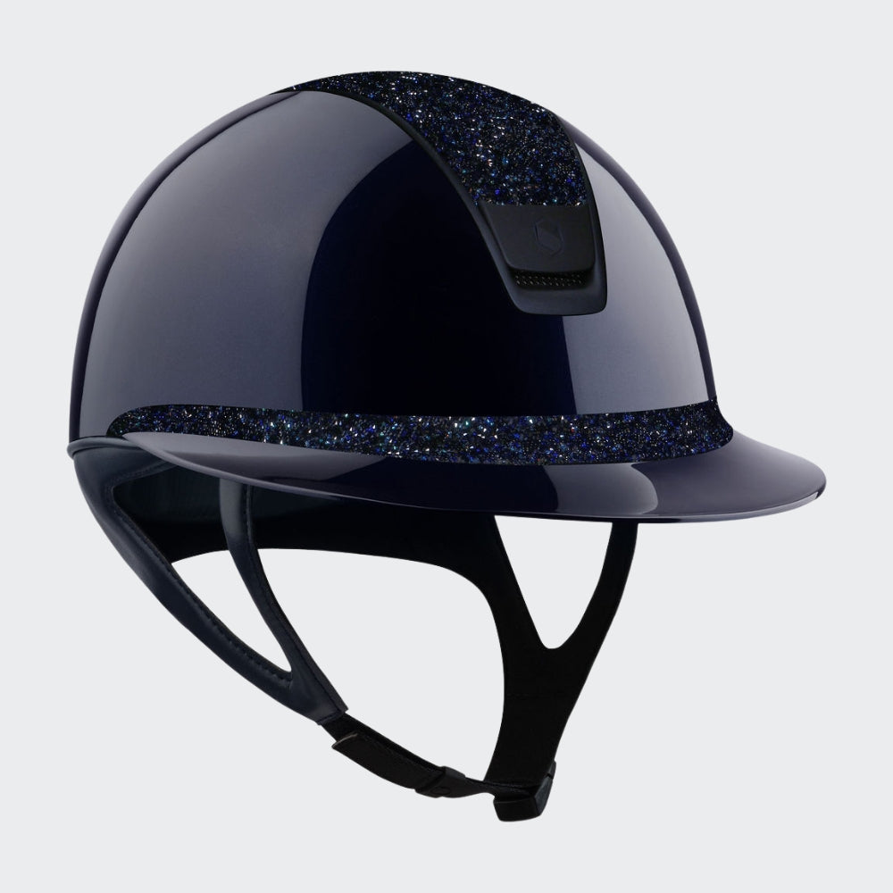 Samshield Custom | Miss 2.0 Shadowglossy Ultra Fine Rock Cosmic Nights Top & Frontal Band | Navy