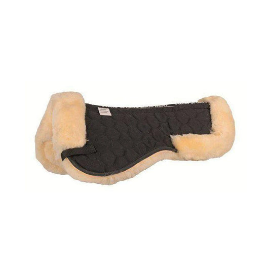 Boomerang Equestrian - HKM Lambswool Half Pad Black/Natural