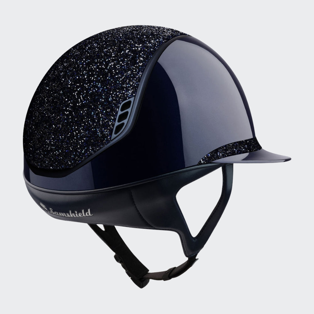 Samshield Custom | Miss 2.0 Shadowglossy Ultra Fine Rock Cosmic Nights Top & Frontal Band | Navy