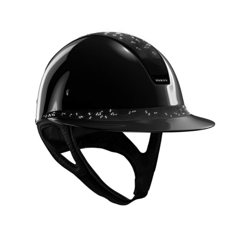 Samshield Custom | Miss 2.0 Shadowglossy Crystal Leaf Top & Frontal Band | Black