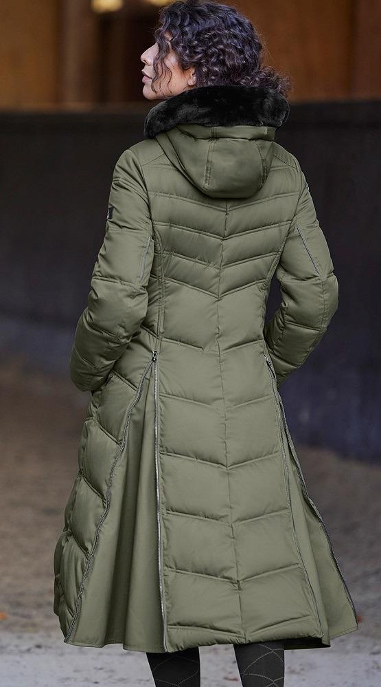 ELT Ladies Long Riding Coat Saphira Olive