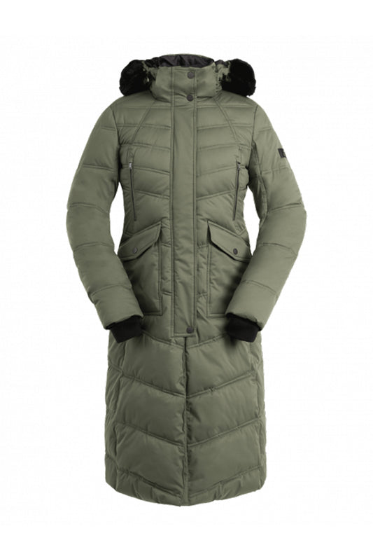 ELT Ladies Long Riding Coat Saphira Olive