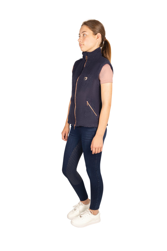 Boomerang Equestrian - HY Elevate Mizs Country Teddy Fleece Gilet Navy