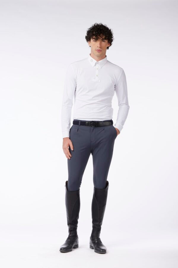 Boomerang Equestrian - Vestrum Men's Knee Grip TK Fabric Breeches Stelvio Navy