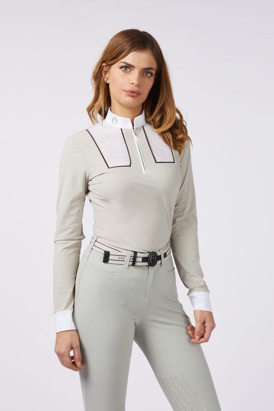 Boomerang Equestrian - Vestrum Ladies Giakarta LS Shirt Sea Salt