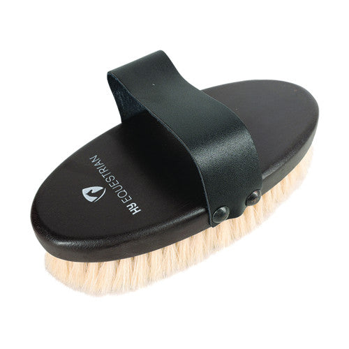 Boomerang Equestrian - HY Equestrian Deluxe Goat Hair Body Brush Brown
