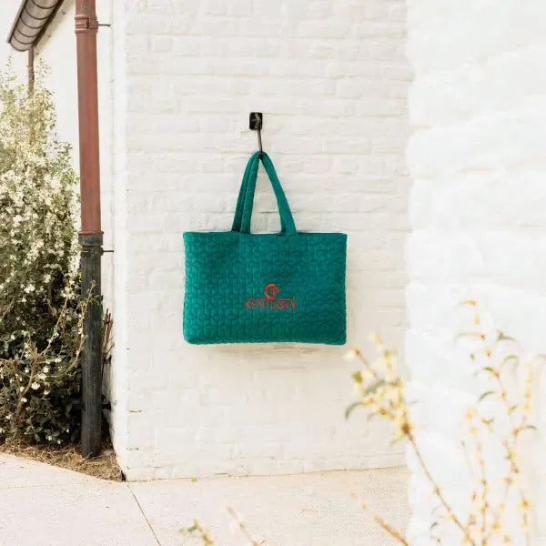Kentucky Velvet Bag With Kentucky Logo Emerald