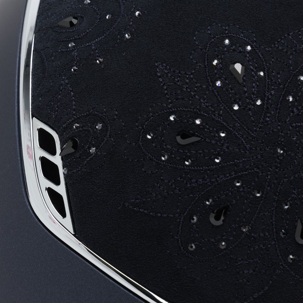 Samshield Custom | Miss 2.0 Shadowmatt Crystal Bloom Top & Frontal Band | Navy