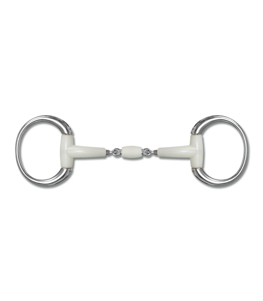 Boomerang Equestrian - Happy Mouth Contour Double Jointed Eggbutt Snaffle Bit