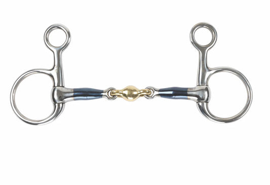 Boomerang Equestrian - Shires Blue Sweet Iron Hanging Cheek Bit With Lozenge
