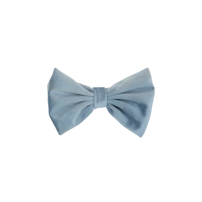 Kentucky Bow Tie Velvet Light Blue