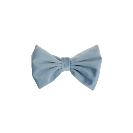 Kentucky Bow Tie Velvet Light Blue