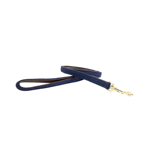 Boomerang Equestrian - Kentucky Plaited Nylon Lead Navy