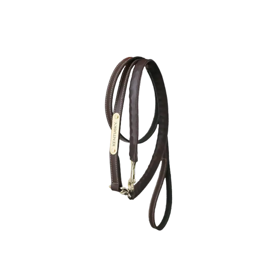 Boomerang Equestrian - Kentucky Leather Covered Chain Lead Brown
