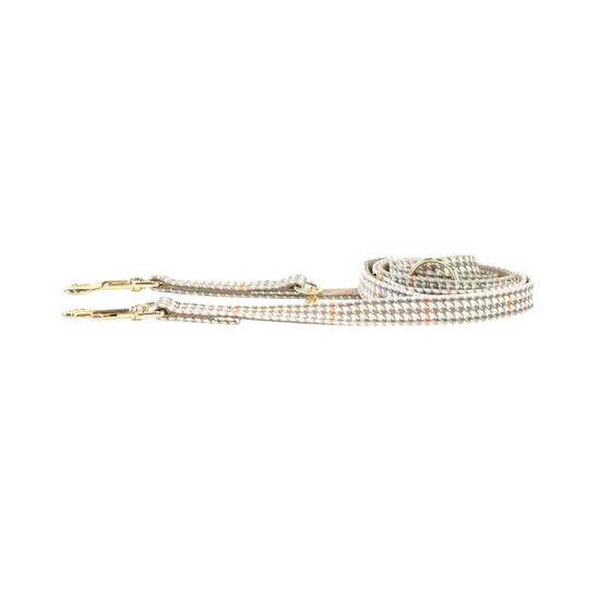 Kentucky Dog Collar Pied De Poule Beige