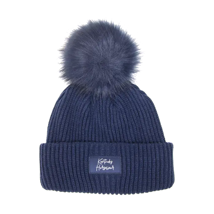 Kentucky Beanie Pom Pom Navy