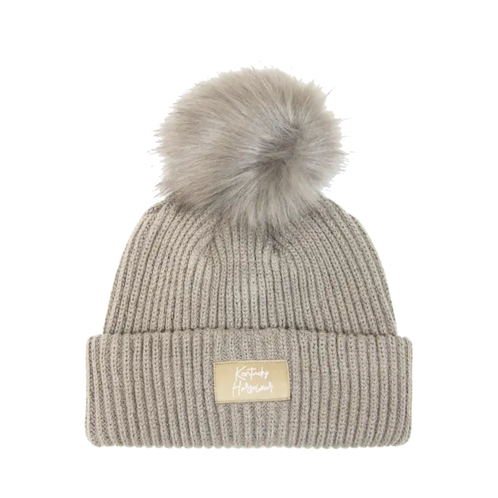 Kentucky Beanie Pom Pom Beige