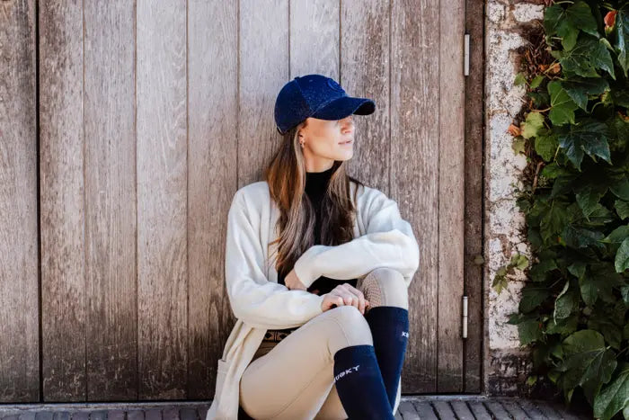 Kentucky Baseball Cap Glitter Navy