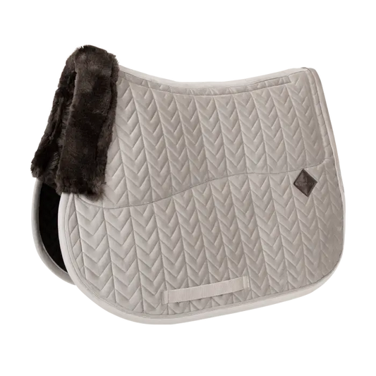 Boomerang Equestrian - Kentucky Saddle Pad Skin Friendly Velvet Jumping Beige