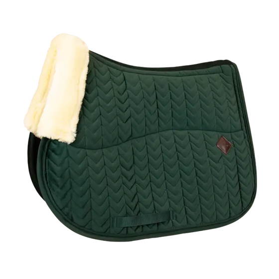 Kentucky Saddle Pad Skin Friendly Velvet Jumping Pine Green