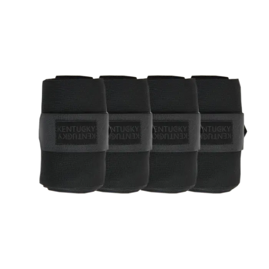 Boomerang Equestrian - Kentucky Repellent Stable Bandages Black Set of 4