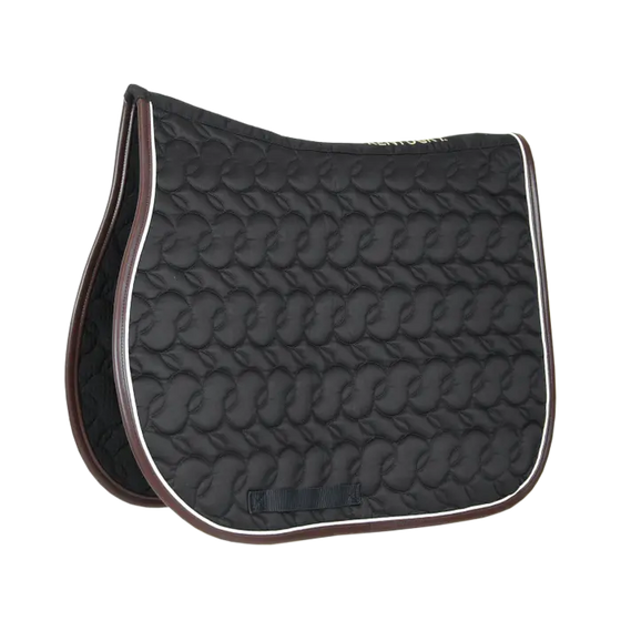 Kentucky Saddle Pad Black/White/Brown No Logo