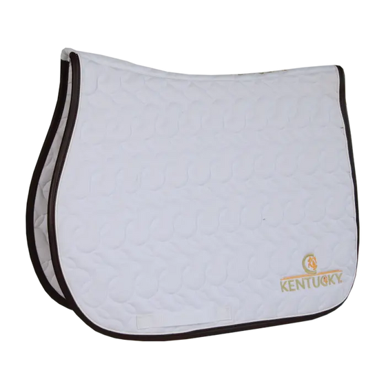 Kentucky Saddle Pad White/White/Brown