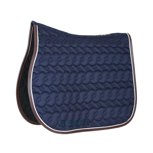 Boomerang Equestrian - Kentucky Saddle Pad Navy/White/Brown No Logo