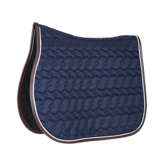 Kentucky Saddle Pad Navy/White/Brown No Logo