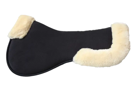 Kentucky Natural Sheepskin Anatomical Half Pad Black