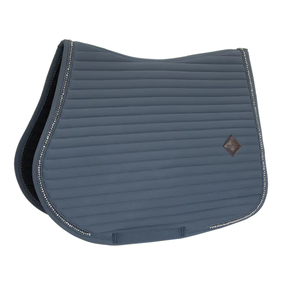 Kentucky Saddle Pad Pearls Showjumping Grey