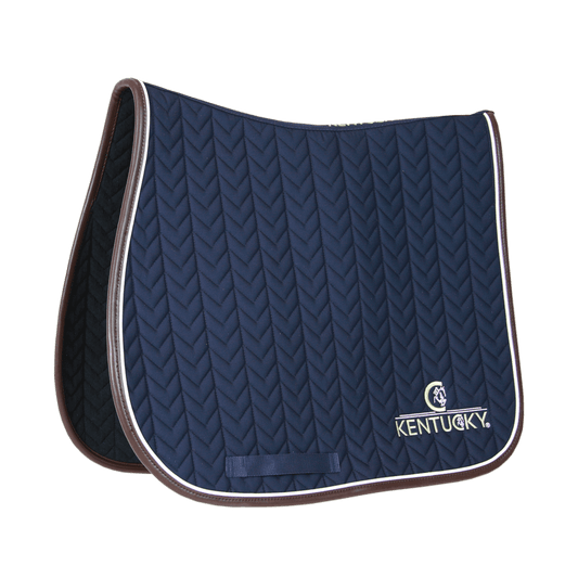 Saddle Pad Leather Fishbone Jumping | Kentucky Horsewear | Luxury