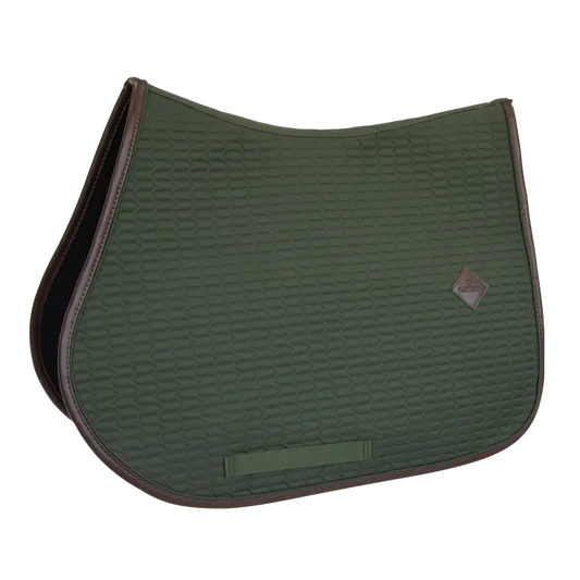 Boomerang Equestrian - Kentucky Saddle Pad Leather Colour Edition Jumping Dark Olive