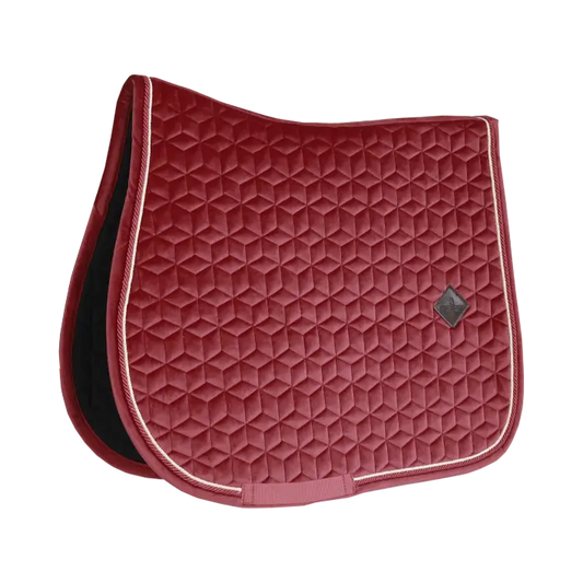 Boomerang Equestrian - Kentucky Saddle Pad Velvet Jumping Bordeaux