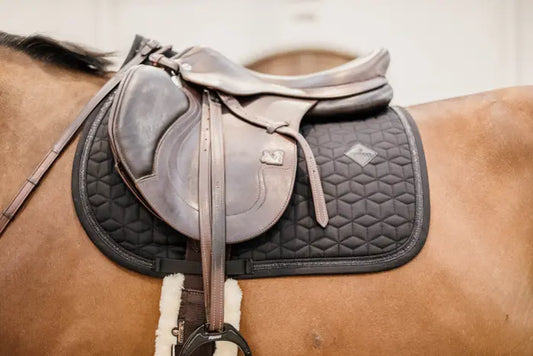 Boomerang Equestrian - Kentucky Saddle Pad Glitter Rope Jumping Black