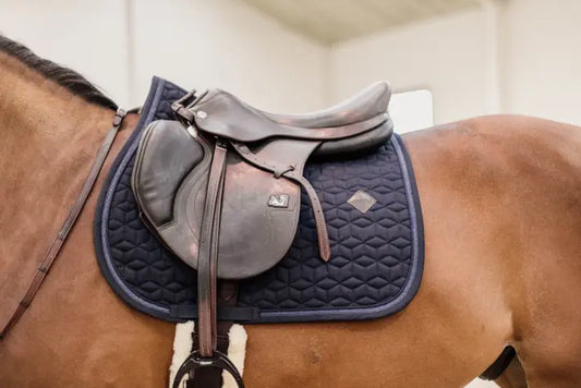 Kentucky Saddle Pad Glitter Rope Jumping Navy