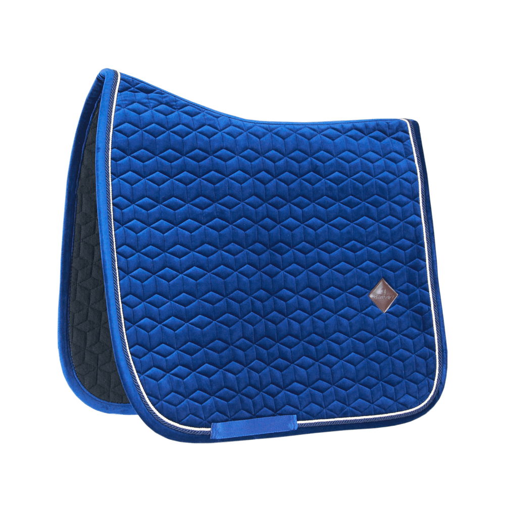 Navy saddlepad on a white background