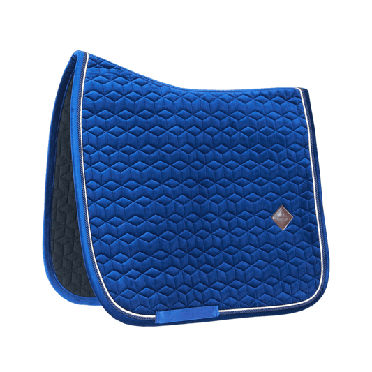 Navy saddlepad on a white background