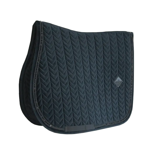 Boomerang Equestrian - Kentucky Saddle Pad Velvet Pearls Jumping Black