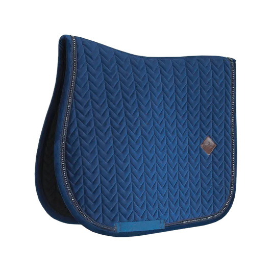 Boomerang Equestrian - Kentucky Saddle Pad Velvet Pearls Jumping Navy