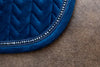 Kentucky Saddle Pad Velvet Pearls Jumping Navy