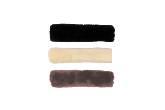 Boomerang Equestrian - Kentucky Sheepskin Noseband Cover Brown