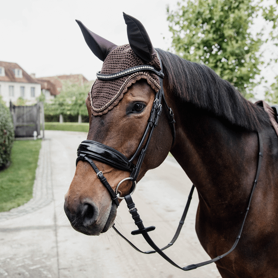 Fly Veil Long Stone & Pearl | Kentucky Horsewear | Durability — Image 19