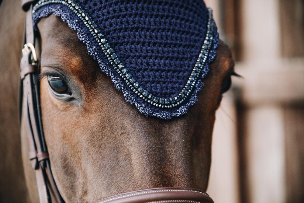 Fly Veil Long Stone & Pearl | Kentucky Horsewear | Durability — Image 20