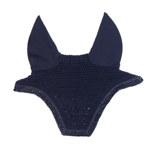 Kentucky Fly Veil Wellington Glitter Stone Dark Navy