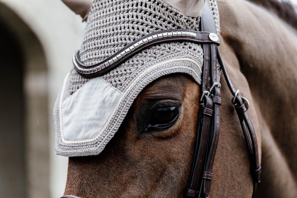 Fly Veil Wellington Basic Velvet | Kentucky Horsewear | Colourful — Image 3